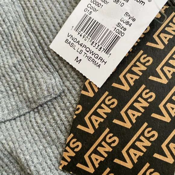 💖MEGA SALE💖Vans Basil Ls Therma Women  Gray Skateboarding Sweater VN0A4PQWGRH - Picture 4 of 5